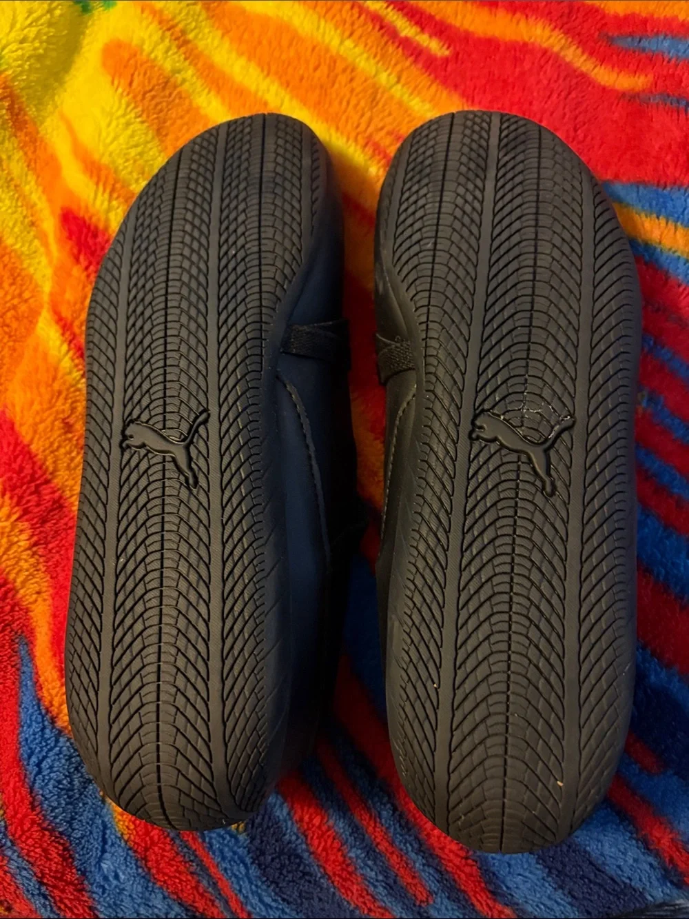 Puma Black Ortholite Strap Mary Jane Flats - Picture 3 of 4